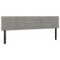 vidaXL Kopfteile 2 Stk. Hellgrau 100x5x78/88 cm Samt vidaXL Kopfteile 2 Stk. Hellgrau 100x5x78/88 cm Samt