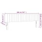 vidaXL Kopfteile 2 Stk. Dunkelgrau 100x5x78/88 cm Samt vidaXL Kopfteile 2 Stk. Dunkelgrau 100x5x78/88 cm Samt