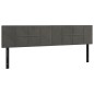 vidaXL Kopfteile 2 Stk. Dunkelgrau 100x5x78/88 cm Samt vidaXL Kopfteile 2 Stk. Dunkelgrau 100x5x78/88 cm Samt