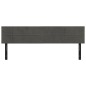 vidaXL Kopfteile 2 Stk. Dunkelgrau 100x5x78/88 cm Samt vidaXL Kopfteile 2 Stk. Dunkelgrau 100x5x78/88 cm Samt