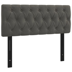 vidaXL Kopfteil Dunkelgrau 100x7x78/88 cm Samt