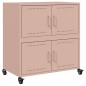 vidaXL Sideboard Rosa 68,5x39x72 cm Kaltgewalzter Stahl vidaXL Sideboard Rosa 68,5x39x72 cm Kaltgewalzter Stahl