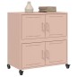vidaXL Sideboard Rosa 68,5x39x72 cm Kaltgewalzter Stahl vidaXL Sideboard Rosa 68,5x39x72 cm Kaltgewalzter Stahl