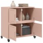 vidaXL Sideboard Rosa 68,5x39x72 cm Kaltgewalzter Stahl vidaXL Sideboard Rosa 68,5x39x72 cm Kaltgewalzter Stahl