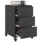 vidaXL Nachttisch Schwarz 36x39x59 cm Stahl vidaXL Nachttisch Schwarz 36x39x59 cm Stahl