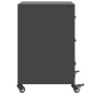 vidaXL Nachttisch Schwarz 36x39x59 cm Stahl vidaXL Nachttisch Schwarz 36x39x59 cm Stahl