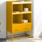 vidaXL Highboard Senfgelb 68,5x39x111,5 cm Kaltgewalzter Stahl vidaXL Highboard Senfgelb 68,5x39x111,5 cm Kaltgewalzter Stahl