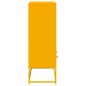 vidaXL Highboard Senfgelb 68,5x39x111,5 cm Kaltgewalzter Stahl vidaXL Highboard Senfgelb 68,5x39x111,5 cm Kaltgewalzter Stahl