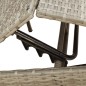 vidaXL Sonnenliege mit Auflage Grau Poly Rattan vidaXL Sonnenliege mit Auflage Grau Poly Rattan