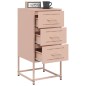 vidaXL Nachttische 2 Stk. Rosa 36x39x78 cm Stahl vidaXL Nachttische 2 Stk. Rosa 36x39x78 cm Stahl