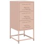 vidaXL Nachttische 2 Stk. Rosa 36x39x78 cm Stahl vidaXL Nachttische 2 Stk. Rosa 36x39x78 cm Stahl