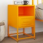 vidaXL Nachttisch Senfgelb 36x39x60,5 cm Stahl vidaXL Nachttisch Senfgelb 36x39x60,5 cm Stahl