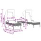 vidaXL Sonnenliegen 2 Stk. mit Dach und Tisch Beige Poly Rattan vidaXL Sonnenliegen 2 Stk. mit Dach und Tisch Beige Poly Rattan