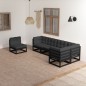 6-tlg. Garten-Lounge-Set mit Kissen Kiefer Massivholz 6-tlg. Garten-Lounge-Set mit Kissen Kiefer Massivholz