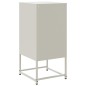 vidaXL Nachttisch Weiß 36x39x78 cm Stahl vidaXL Nachttisch Weiß 36x39x78 cm Stahl