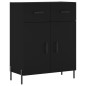 Highboard Schwarz 69,5x34x180 cm Holzwerkstoff Highboard Schwarz 69,5x34x180 cm Holzwerkstoff