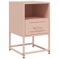 vidaXL Nachttische 2 Stk. Rosa 36x39x60,5 cm Stahl