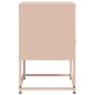 vidaXL Nachttische 2 Stk. Rosa 36x39x60,5 cm Stahl