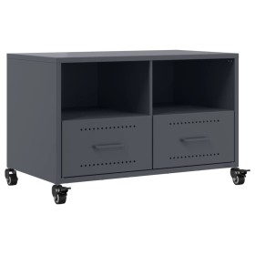 vidaXL TV-Schrank Anthrazit 68x39x43,5 cm Kaltgewalzter Stahl