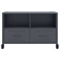 vidaXL TV-Schrank Anthrazit 68x39x43,5 cm Kaltgewalzter Stahl vidaXL TV-Schrank Anthrazit 68x39x43,5 cm Kaltgewalzter Stahl
