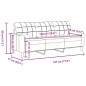vidaXL 3-Sitzer-Sofa mit Zierkissen Creme 180 cm Samt vidaXL 3-Sitzer-Sofa mit Zierkissen Creme 180 cm Samt