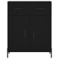 Highboard Schwarz 69,5x34x180 cm Holzwerkstoff Highboard Schwarz 69,5x34x180 cm Holzwerkstoff