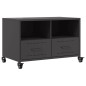 vidaXL TV-Schrank Schwarz 68x39x43,5 cm Kaltgewalzter Stahl vidaXL TV-Schrank Schwarz 68x39x43,5 cm Kaltgewalzter Stahl