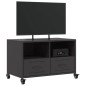 vidaXL TV-Schrank Schwarz 68x39x43,5 cm Kaltgewalzter Stahl vidaXL TV-Schrank Schwarz 68x39x43,5 cm Kaltgewalzter Stahl