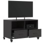 vidaXL TV-Schrank Schwarz 68x39x43,5 cm Kaltgewalzter Stahl vidaXL TV-Schrank Schwarz 68x39x43,5 cm Kaltgewalzter Stahl