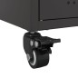 vidaXL TV-Schrank Schwarz 68x39x43,5 cm Kaltgewalzter Stahl vidaXL TV-Schrank Schwarz 68x39x43,5 cm Kaltgewalzter Stahl