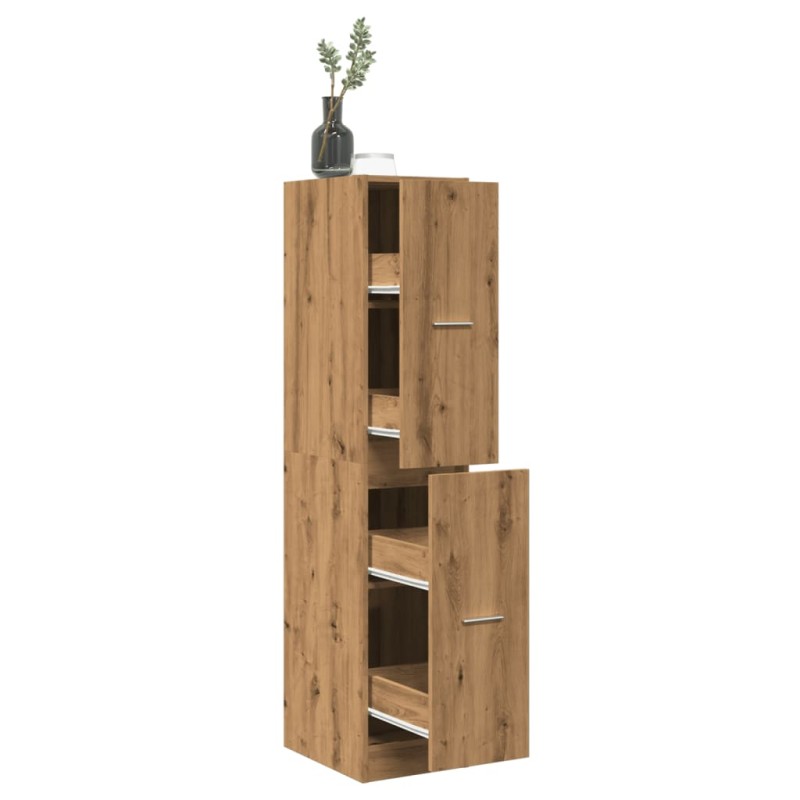 vidaXL Apothekerschrank Artisan-Eiche 30x41x144,5 cm Holzwerkstoff vidaXL Apothekerschrank Artisan-Eiche 30x41x144,5 cm Holzwerkstoff