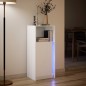 vidaXL LED-Sideboard Weiß 42,5x34x100 cm Holzwerkstoff vidaXL LED-Sideboard Weiß 42,5x34x100 cm Holzwerkstoff