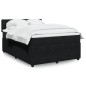 vidaXL Boxspringbett mit Matratze Schwarz 140x190 cm Samt vidaXL Boxspringbett mit Matratze Schwarz 140x190 cm Samt