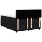 vidaXL Boxspringbett mit Matratze Schwarz 140x190 cm Samt vidaXL Boxspringbett mit Matratze Schwarz 140x190 cm Samt
