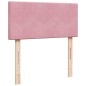 vidaXL Boxspringbett mit Matratze Rosa 90x190 cm Samt vidaXL Boxspringbett mit Matratze Rosa 90x190 cm Samt