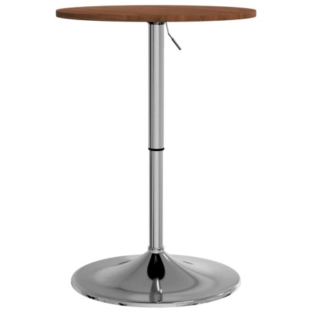 vidaXL Bartisch Dunkelbraun Ø50x89,5 cm Massivholz Eiche