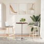 vidaXL Bartisch Dunkelbraun Ø50x89,5 cm Massivholz Eiche vidaXL Bartisch Dunkelbraun Ø50x89,5 cm Massivholz Eiche