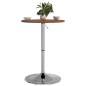 vidaXL Bartisch Dunkelbraun Ø50x89,5 cm Massivholz Eiche vidaXL Bartisch Dunkelbraun Ø50x89,5 cm Massivholz Eiche