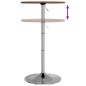vidaXL Bartisch Dunkelbraun Ø50x89,5 cm Massivholz Eiche vidaXL Bartisch Dunkelbraun Ø50x89,5 cm Massivholz Eiche
