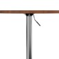 vidaXL Bartisch Dunkelbraun Ø50x89,5 cm Massivholz Eiche vidaXL Bartisch Dunkelbraun Ø50x89,5 cm Massivholz Eiche