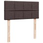 vidaXL Boxspringbett mit Matratze Dunkelbraun 80x200 cm Stoff vidaXL Boxspringbett mit Matratze Dunkelbraun 80x200 cm Stoff