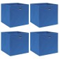 vidaXL Aufbewahrungsboxen 4 Stk. Blau 32x32x32 cm Stoff vidaXL Aufbewahrungsboxen 4 Stk. Blau 32x32x32 cm Stoff
