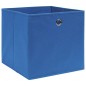 vidaXL Aufbewahrungsboxen 4 Stk. Blau 32x32x32 cm Stoff vidaXL Aufbewahrungsboxen 4 Stk. Blau 32x32x32 cm Stoff