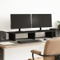 vidaXL Monitorständer Schwarz 100x27x15 cm Holzwerkstoff vidaXL Monitorständer Schwarz 100x27x15 cm Holzwerkstoff