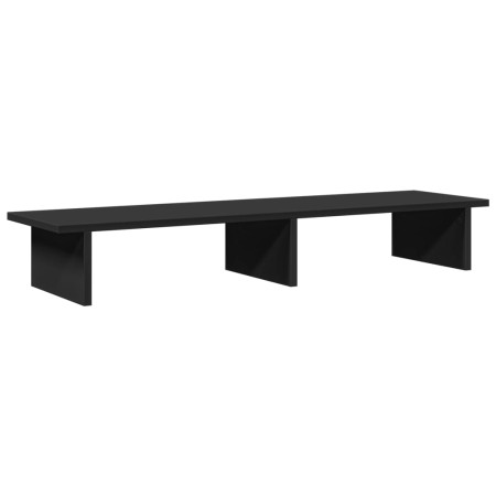 vidaXL Monitorständer Schwarz 100x27x15 cm Holzwerkstoff