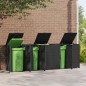vidaXL Mülltonnenbox für 5 Tonnen Schwarz 345x79x117 cm Stahl vidaXL Mülltonnenbox für 5 Tonnen Schwarz 345x79x117 cm Stahl