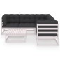 vidaXL 6-tlg. Garten-Lounge-Set mit Kissen Massivholz Kiefer vidaXL 6-tlg. Garten-Lounge-Set mit Kissen Massivholz Kiefer