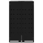 vidaXL Mülltonnenbox für 5 Tonnen Schwarz 345x79x117 cm Stahl vidaXL Mülltonnenbox für 5 Tonnen Schwarz 345x79x117 cm Stahl