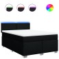 vidaXL Boxspringbett mit Matratze Schwarz 140x200 cm Stoff vidaXL Boxspringbett mit Matratze Schwarz 140x200 cm Stoff
