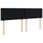 vidaXL Boxspringbett mit Matratze Schwarz 140x200 cm Stoff vidaXL Boxspringbett mit Matratze Schwarz 140x200 cm Stoff